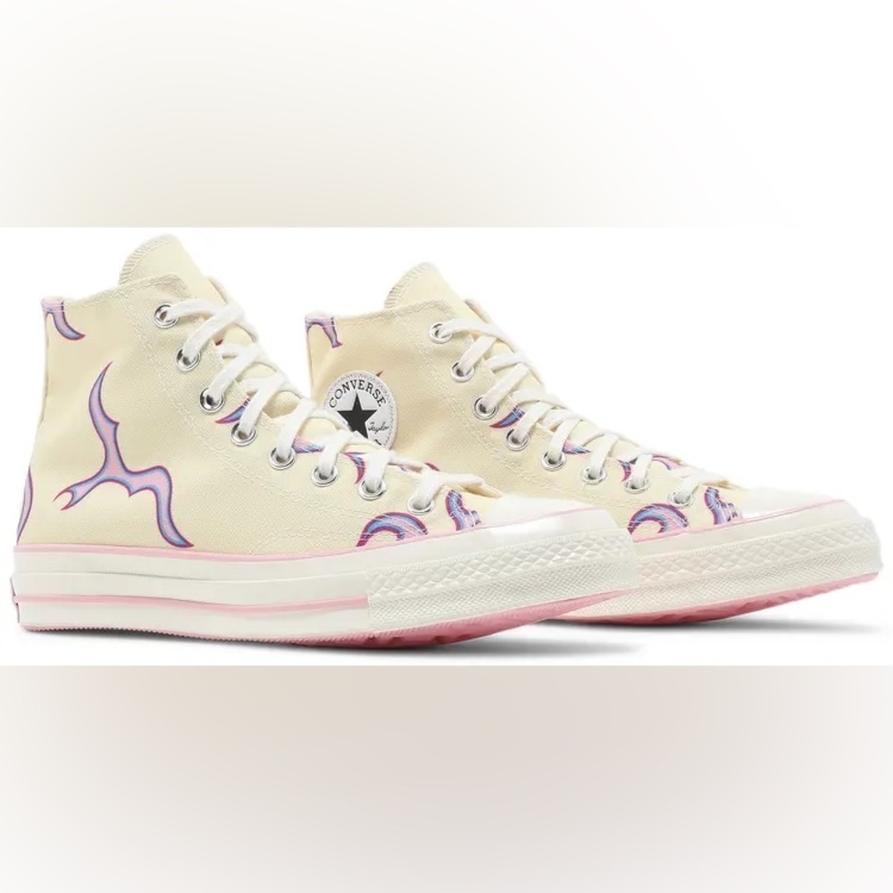 Converse x Golfwang Chuck 70 Hi "Pink Flames" sneakers - Picture 3 of 10